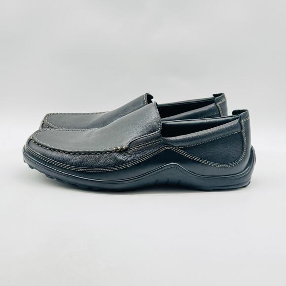 Cole Haan Shoes Mens 11 Black Leather Loafers Casual Driving Comfort Moccasin - Picture 5 of 12